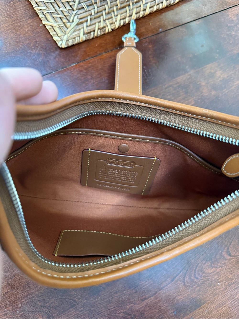 Coach Hampton Hobo Crystal Jacquard Bag and matching wallet - Picture 3 of 3